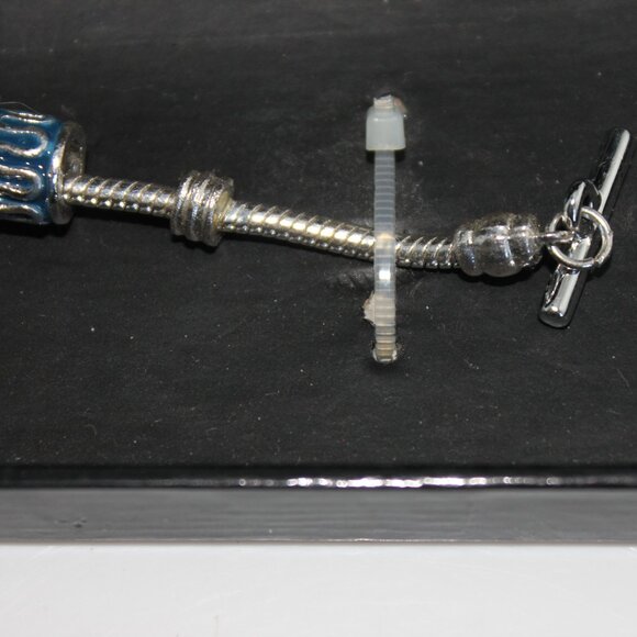 Figaro Couture Quartz Watch Bracelet And Matching Stretch Bracelet Blue/Silver🌻 - Picture 5 of 9